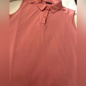 Women’s sleeveless moisture wicking collar shirt